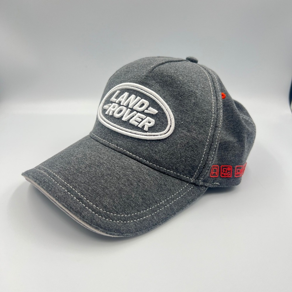 Land Rover Baseball Cap Charcoal Grey Embroidered Logo Adjustable Hat One Size